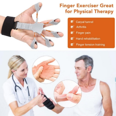 Picture of 1 Piece Finger Gripper Guitar Finger Exerciser Hand Strengthener Hand Trainer Rehabilitation Training Equipment Black - NF Surgical