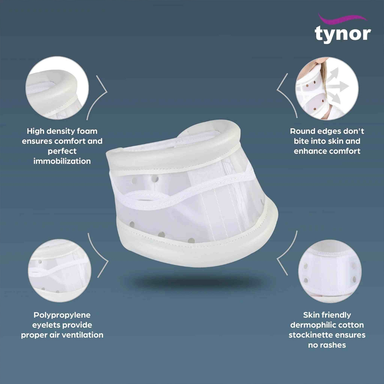 Picture of Hard Cervical Collar Adjustable_B-03 Tynor