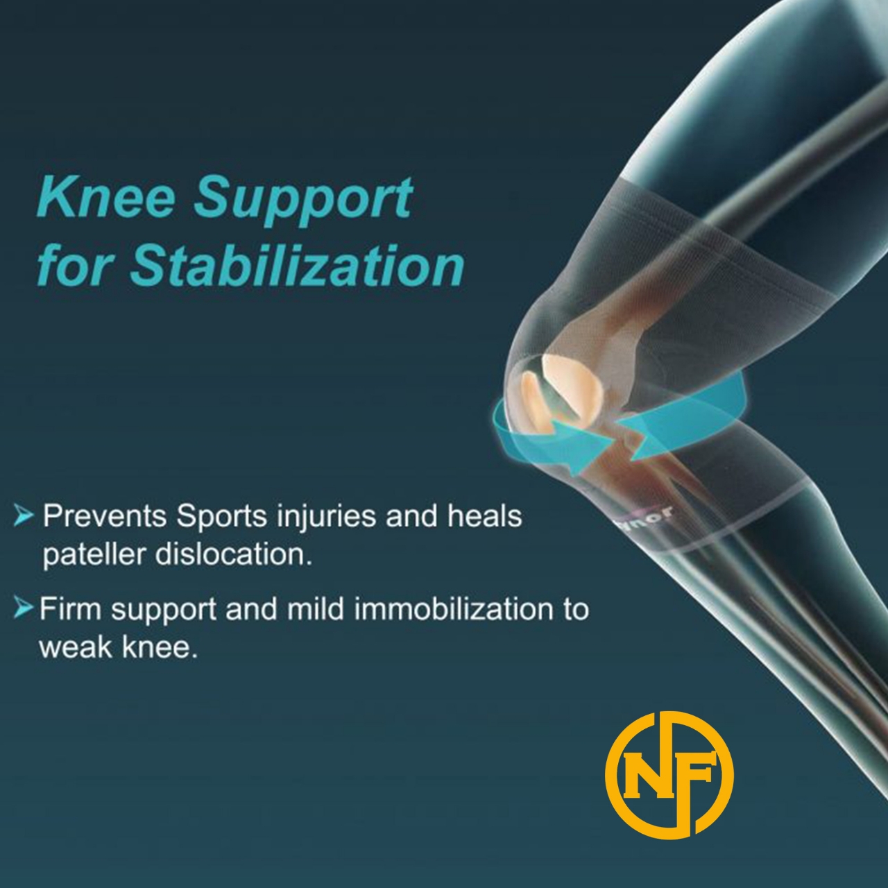 Picture of TYNOR KNEE CAP OPEN PATELLA, GREY, 1 UNIT