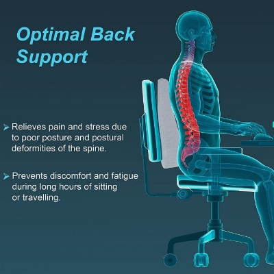 Picture of Tynor Back Rest Full(Chair/Seat Support, Back Pain)-Universal Size