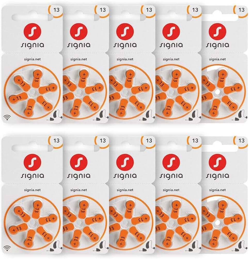 Picture of Siga Hearing Aid Battery Size 13, Pack of 6 Batteries