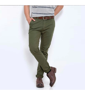 Picture of Men’s Slim-Fit Chino Gabardine Pants Olive