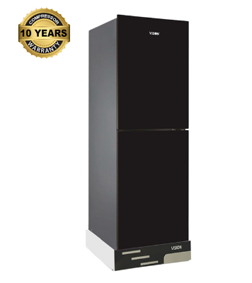 Buy VISION Glass Door Refrigerator RE 150 Liter Black Top Mount at Best Price in Bangladesh