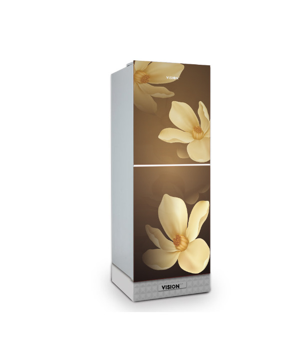 Buy VISION Glass Door Refrigerator RE-160L Golden Poddo Bottom Mount at Best Price in Bangladesh
