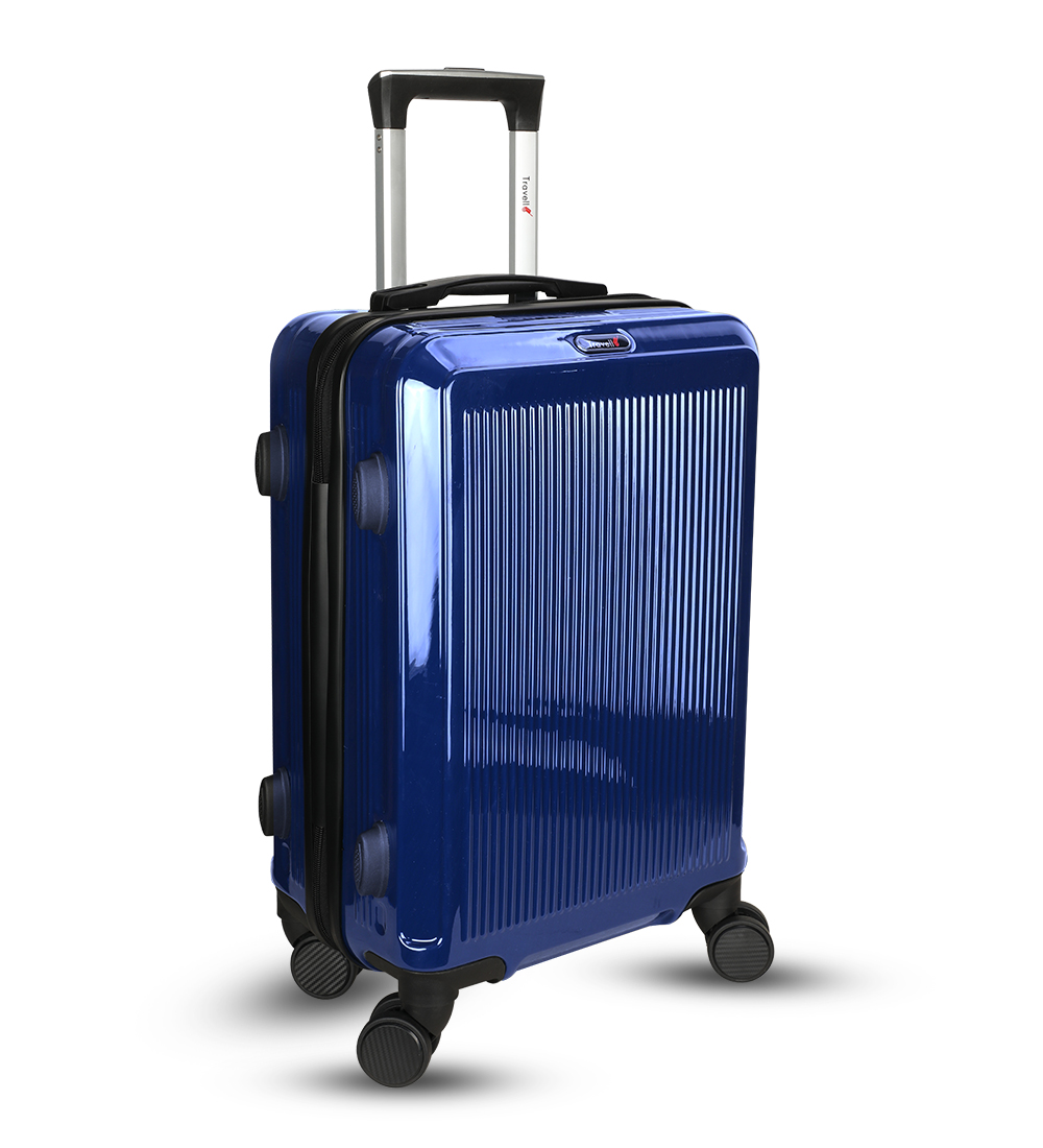 Picture of Travello 28 Inch Royal Zipper Unbreakable Body More Capacity Water Resistant Aluminum Luggage- Trolley Dark Blue