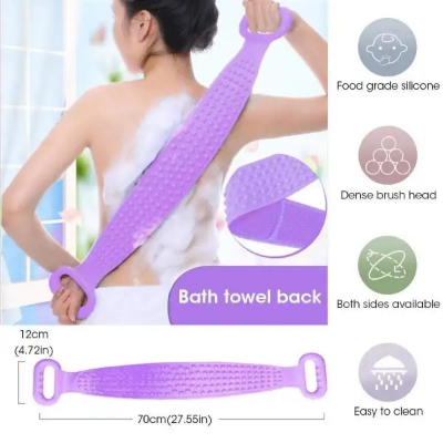 Buy 1pcs Silica Gel Bath Towel Back Strip Belt Bathroom Equipment at Best Price In Bangladesh