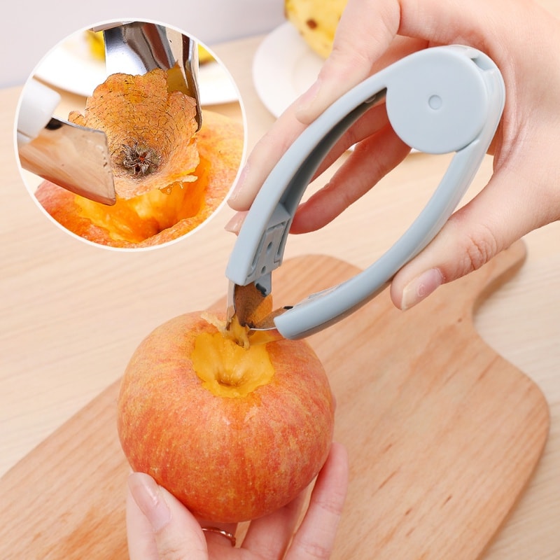 Picture of Multi-purpose Stainless Steel Strawberry Pineapple Eye Peeler Fruit Vegetable Practical Seed Remover Clip Fruit Tools Kitchen Gadgets