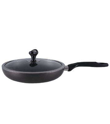 Buy Topper Nonstick Glamour Fry Pan With Lid (Black) 28 cm Online
