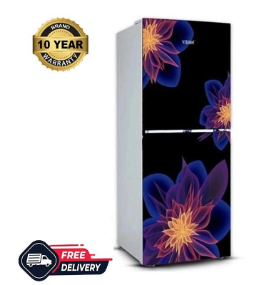 Picture of VISION Glass Door Top Mount Refrigerator RE-150 Liter Dahlia Blue