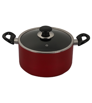 Picture of Topper Nonstick Glamour Casserole with Lid Red 26 cm 