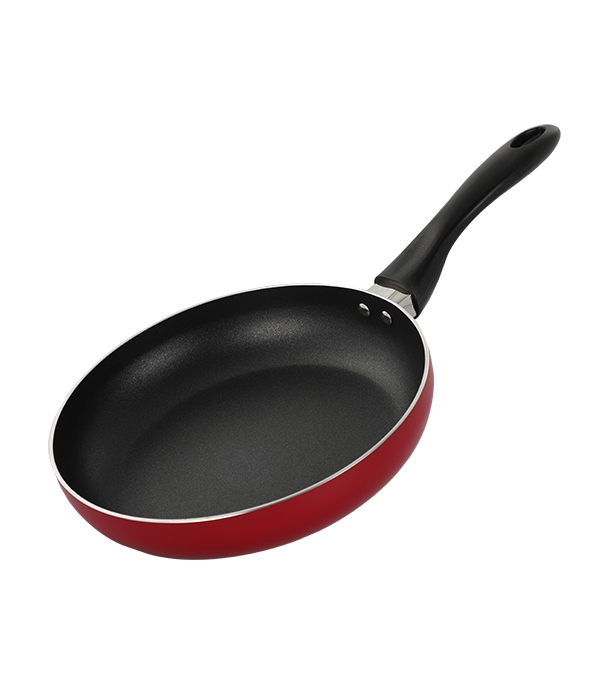 Picture of Topper Nonstick Glamour Fry Pan With Lid (Red) 28 cm Induction Bottom