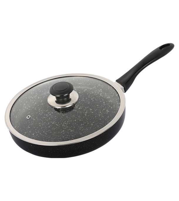 Picture of TOPPER Nonstick Glamour Fry Pan With Lid (Spatter Grey) 26 cm 