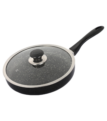 Picture of TOPPER Nonstick Glamour Fry Pan With Lid (Spatter Grey) 26 cm 