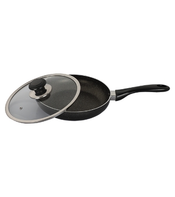 Picture of TOPPER Nonstick Glamour Fry Pan With Lid (Spatter Grey) 26 cm 