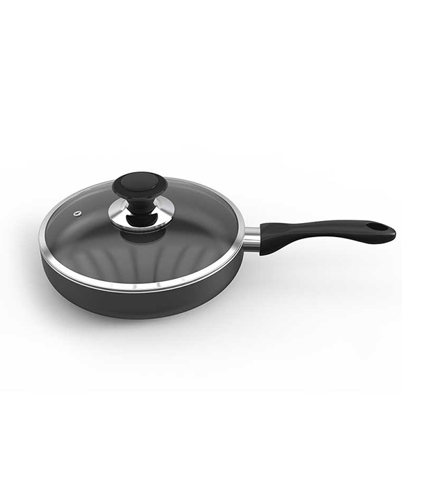 Buy TPR NS Glamour Fry Pan with Lid IB (Ash) - 24cm Online 