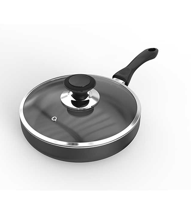 Buy TPR NS Glamour Fry Pan with Lid IB (Ash) - 24cm Online 
