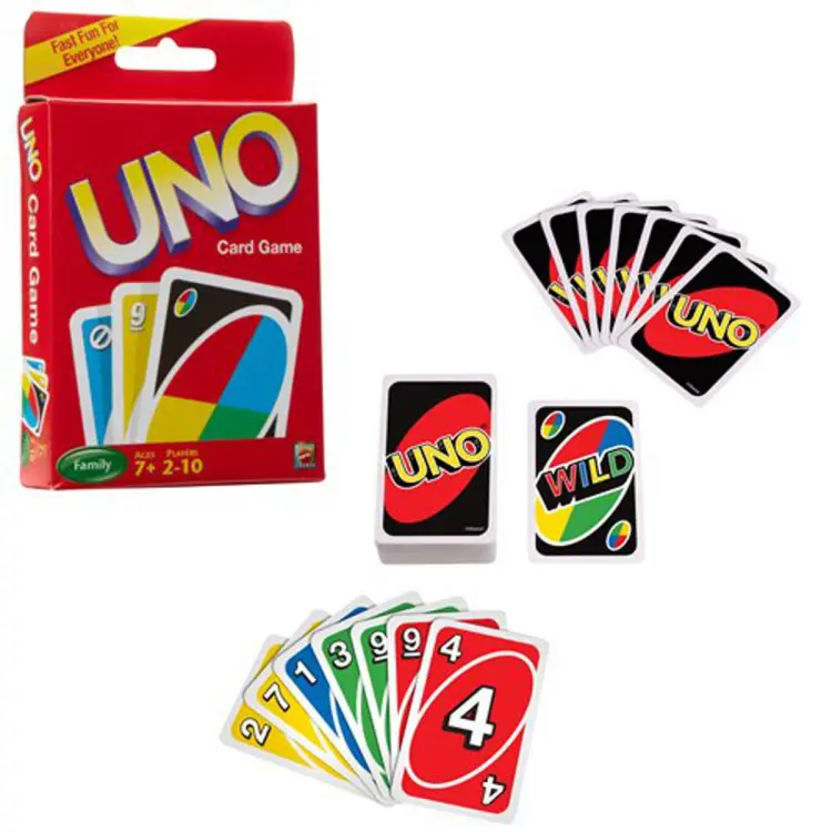 Picture of UNO Card Game Play - Multicolo