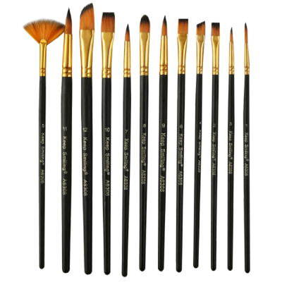 Picture of Keep Smiling Artist Paint Brush Set Of 12 Pcs (M-A6308)