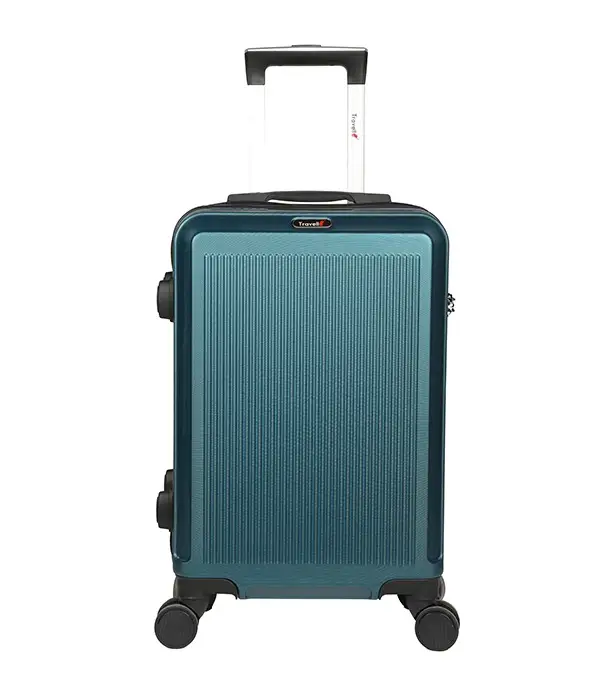 Picture of Travello 24 Inch Royal Zipper Unbreakable Body More Capacity Water Resistant Aluminum Luggage- Trolley Green