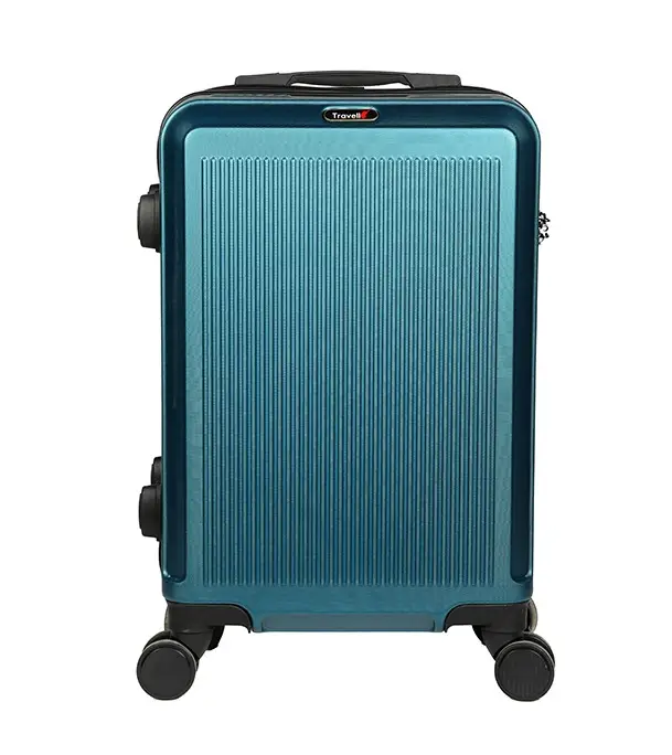Picture of Travello 24 Inch Royal Zipper Unbreakable Body More Capacity Water Resistant Aluminum Luggage- Trolley Green