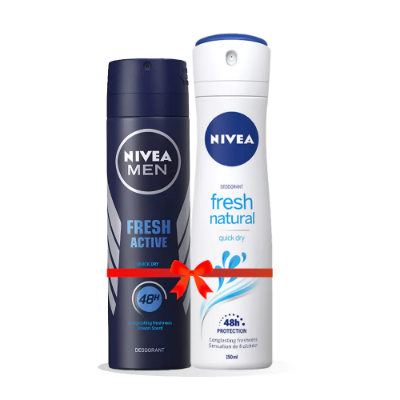 Buy Nivea Body Spray Fresh Active & Fresh Natural Combo 150ml at Best Price In Bangladesh