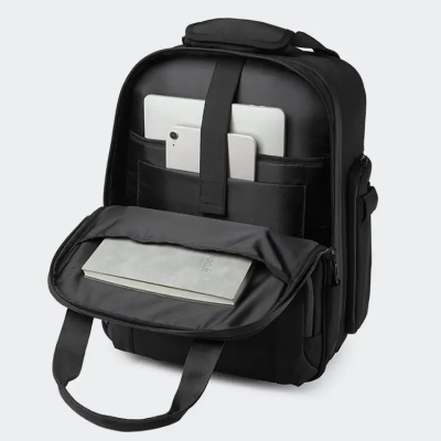 Picture of Ozuko 9699 Luxury Trolley Wheeled Laptop Bag Carry On Airport Bag With Wet Pocket & Shoe Bag For Travel With Ant-Itheft Lock