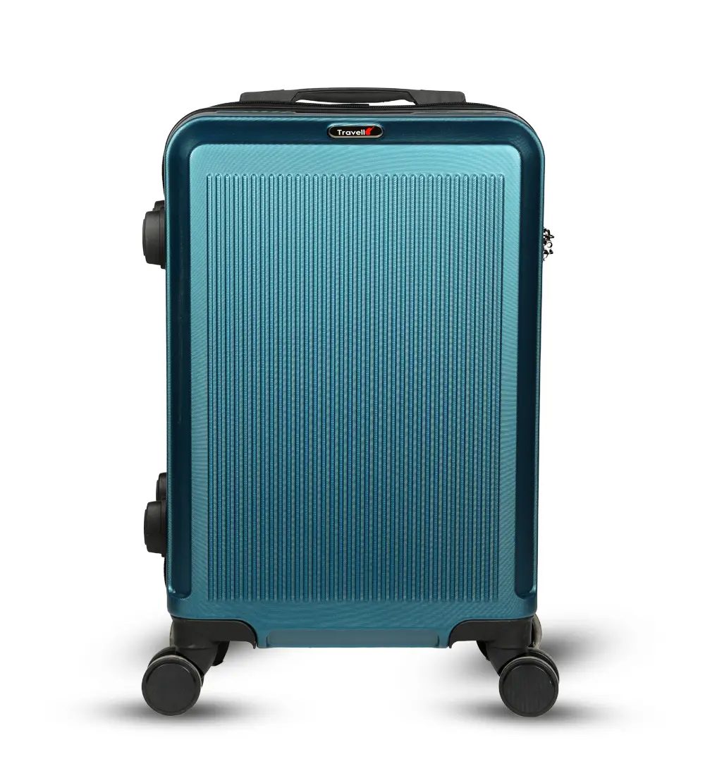 Picture of Travello 24 Inch Royal Zipper Unbreakable Body More Capacity Water Resistant Aluminum Luggage- Trolley Green