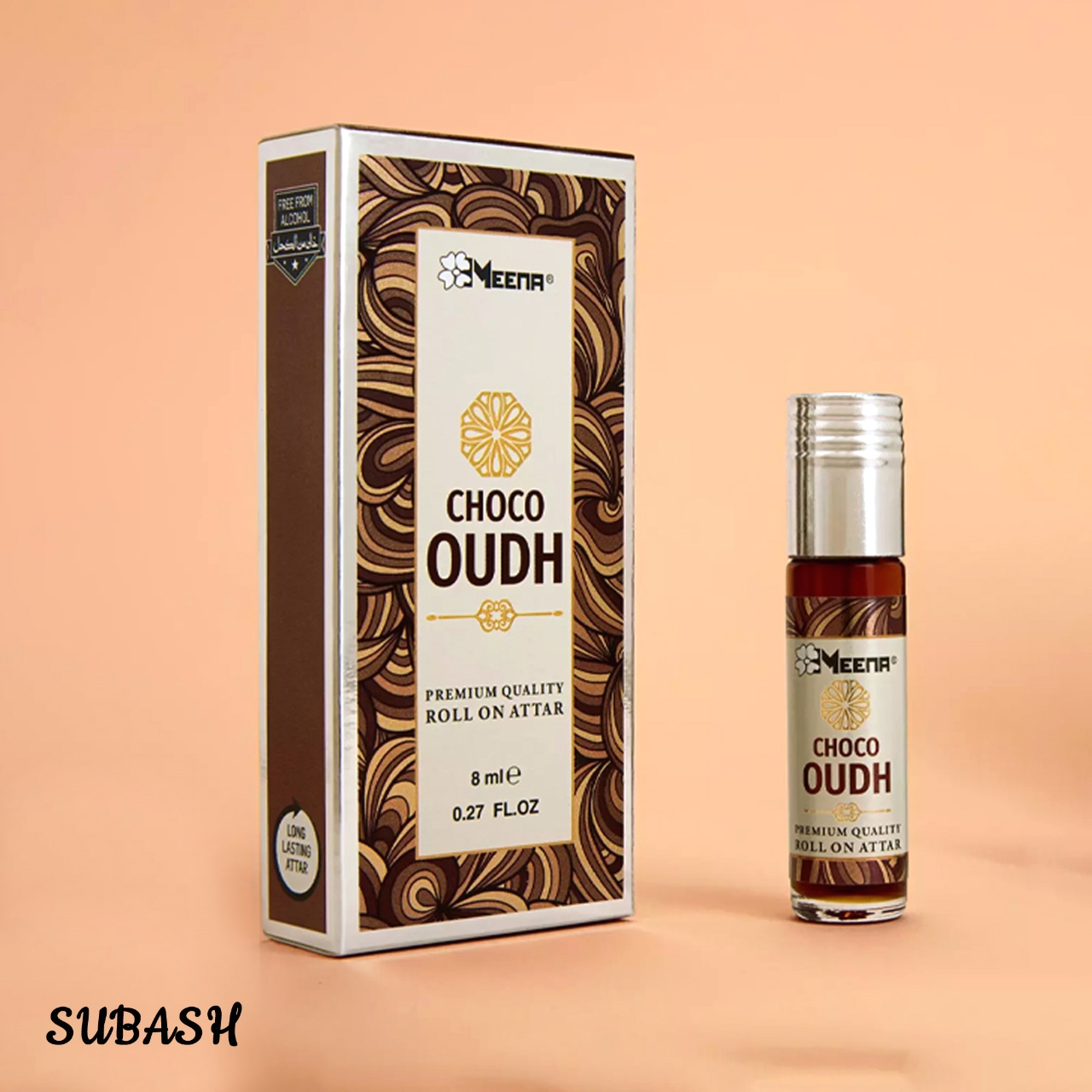 Picture of MEENA FRAGRANCE CHOCO OUDH -RICH WOODY OUDH CHOCOLATY 8ML ROLL ON ATTAR (INDIA)