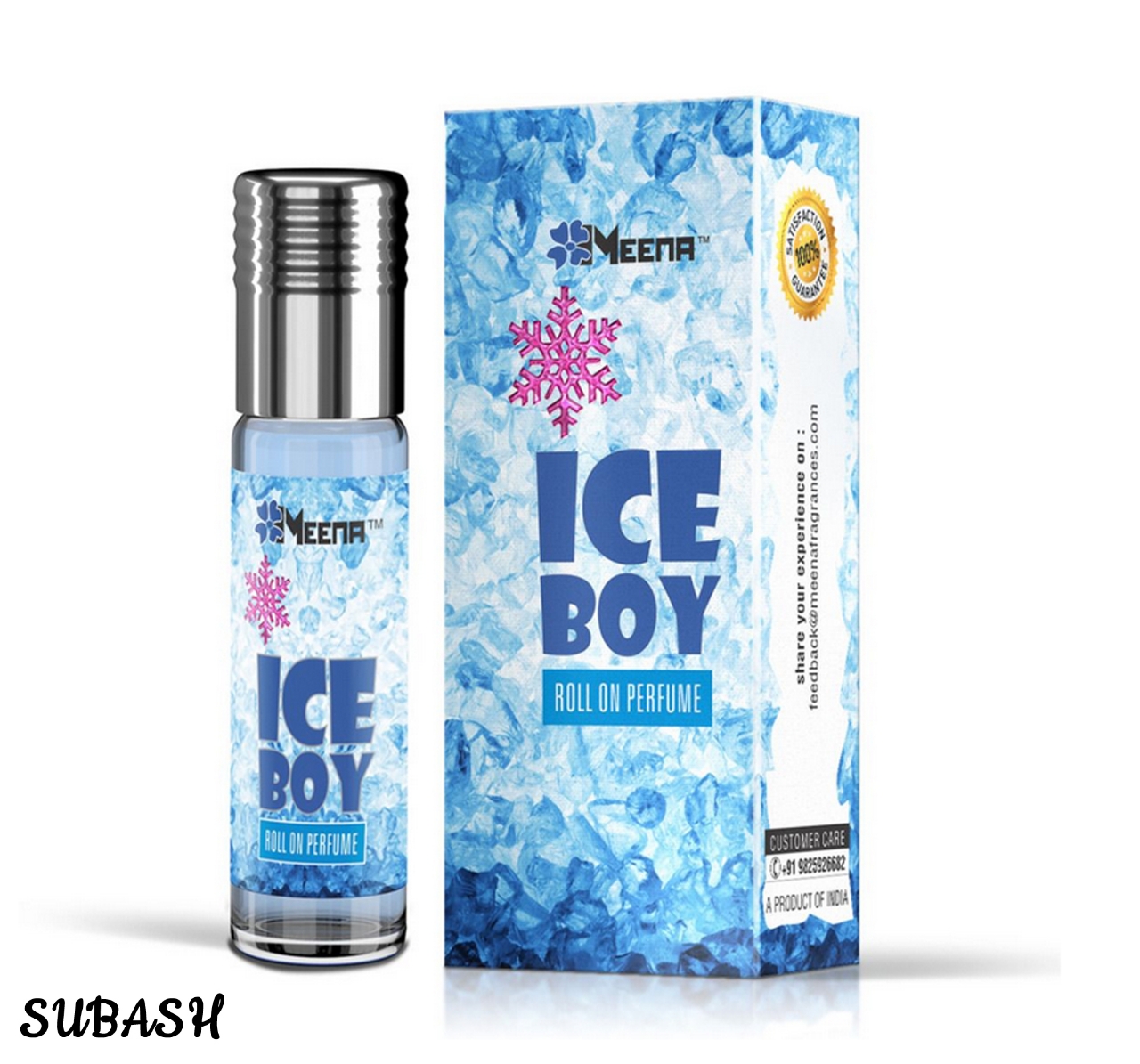 Picture of Meena Ice Cube -Roll On Attar For Women -8ML-Made In India