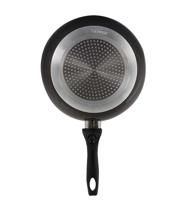 Buy TPR NS Glamour Fry Pan with Lid (Ash) -30 CM Online