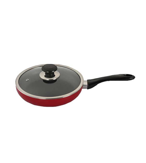 Buy TPR NS Glamour Fry Pan With Lid IB (Ash)-28cm Online