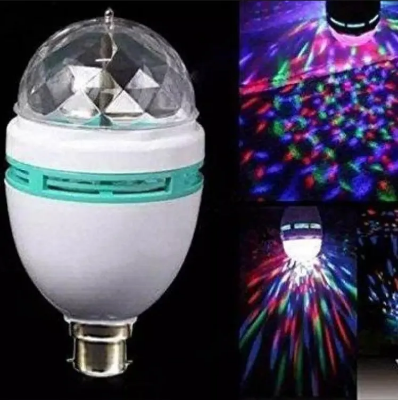 Picture of 360 degree led rotating bulb magic disco light for party/home/diwali decoration