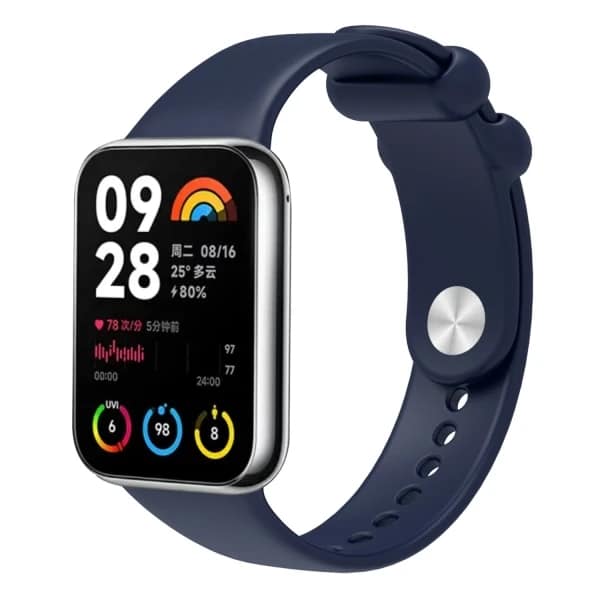 Picture of Solid Color Reverse Buckle Silicone Watch Band For Xiaomi Mi Band 8 Pro