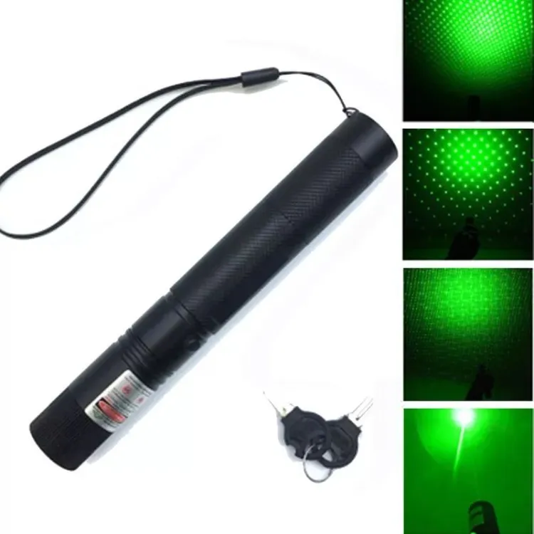 Picture of 10 Mile 532nm Adjustable Focus Green Laser Pointer Beam Light Pen + Star Cap 5mw