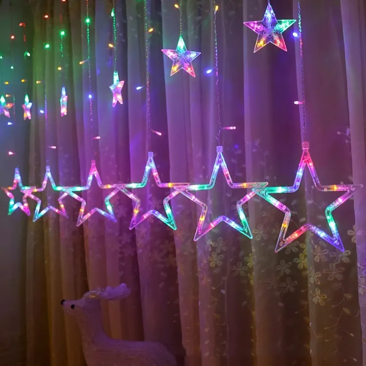 Picture of Led String Lights, 6 Point Star Shape, Fairy Decoration, Indoor Lighting, Birthday Party, Decorative Lamp