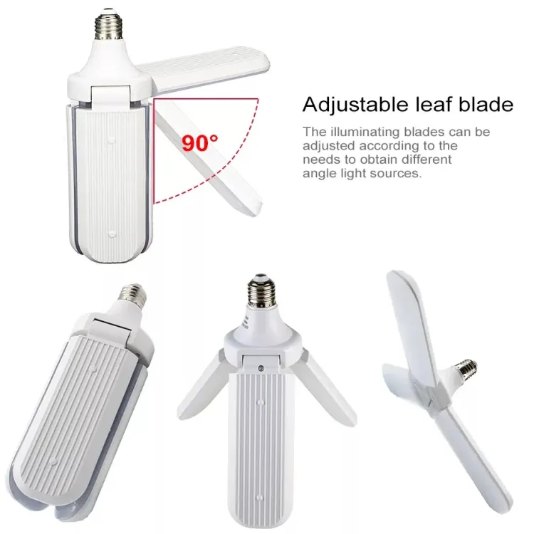 Picture of Home energy saving high brightness pendant light foldable fan blade led garage light new