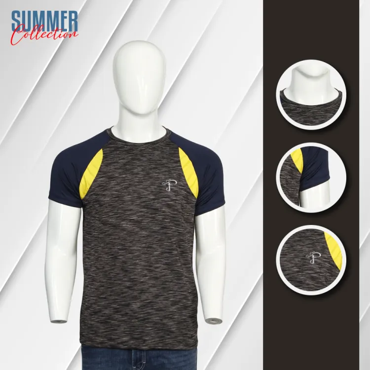 Buy Premium Quality Soft & Comfortable China Mesh Fabric Half Sleeve T-Shirt For Men at Best Price in Bangladesh