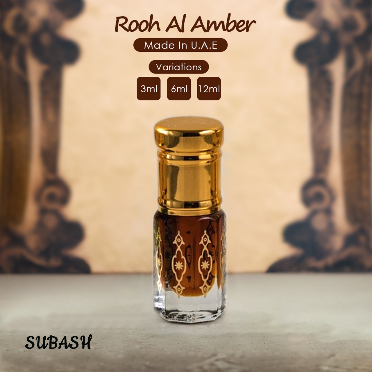 Picture of Rooh Al AmberMade in U.A.E Exclusive Premium Traditional Attar 12ml