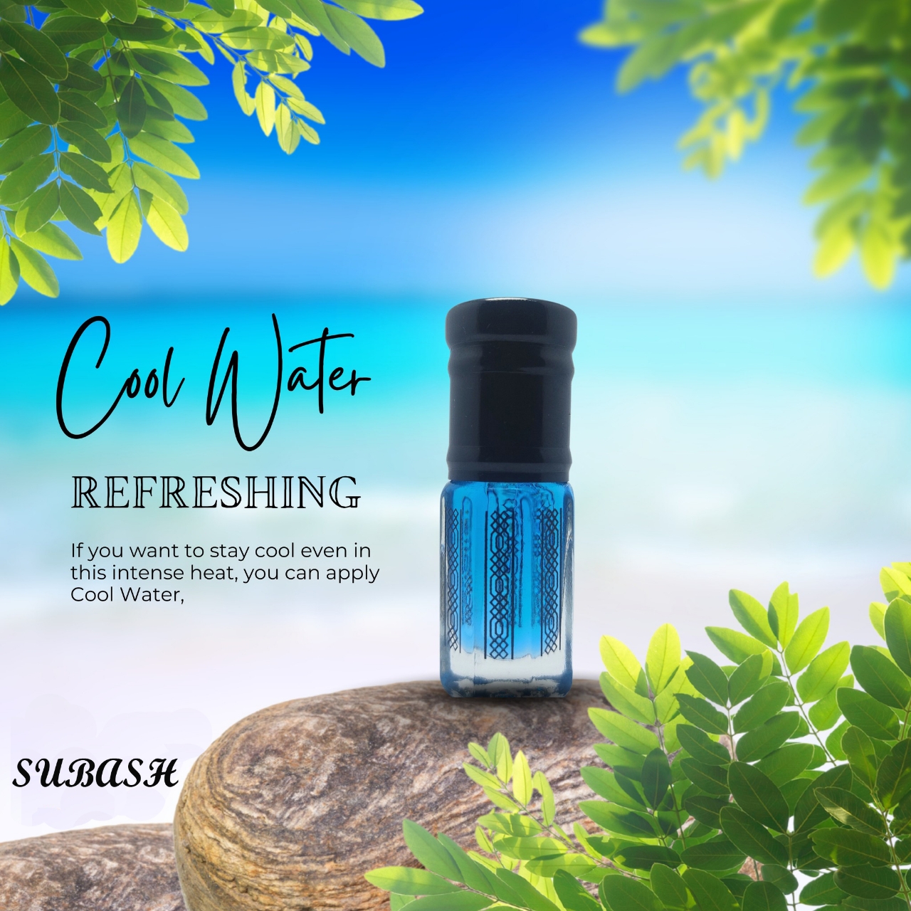 Picture of Cool WaterMade in Paris~FranceExclusive Premium Refreshing LongLasting Attar For MenAtor 30ml