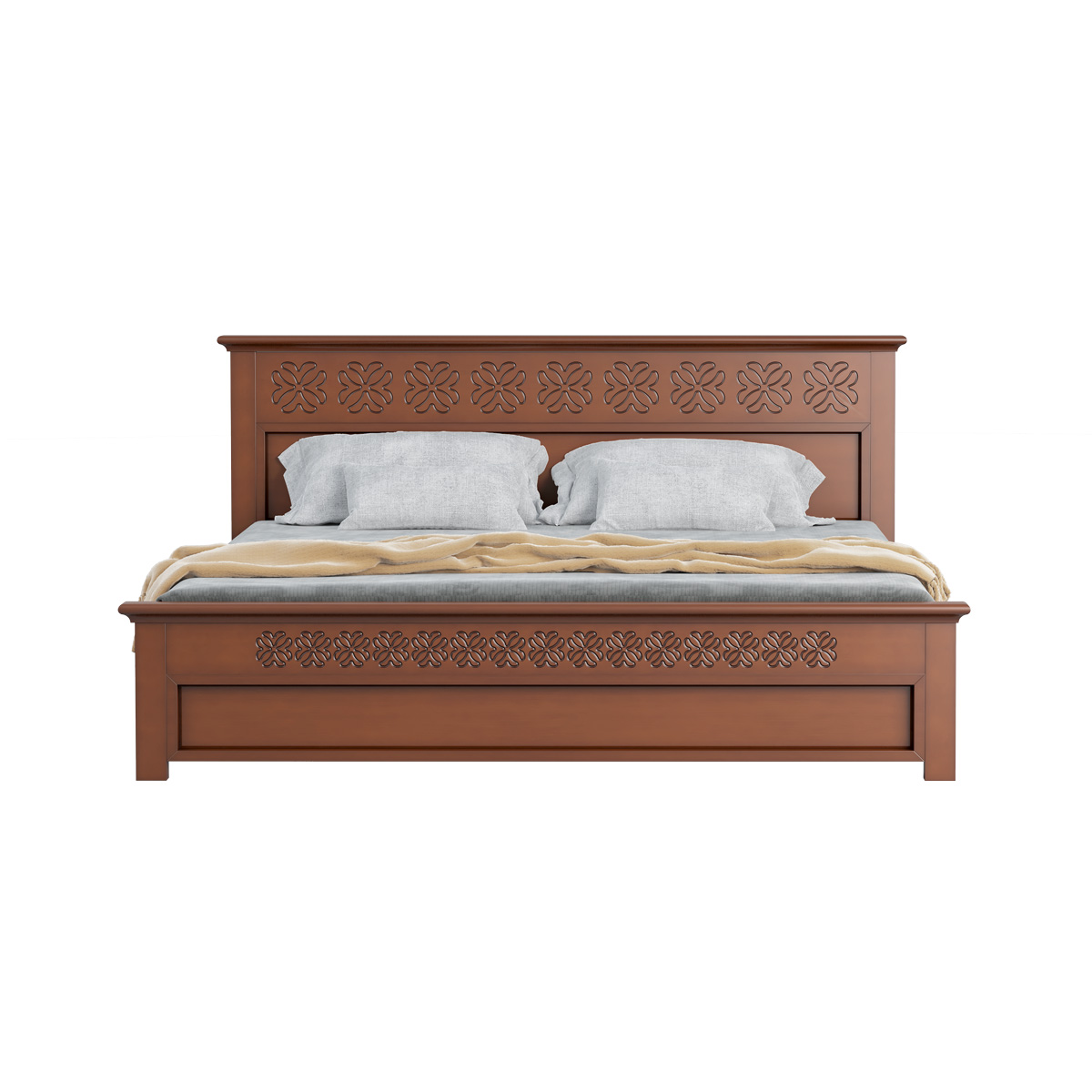 Picture of Regal Florida Classic Wooden Bed BDH-371-3-1-20 (Double)-Without Through 