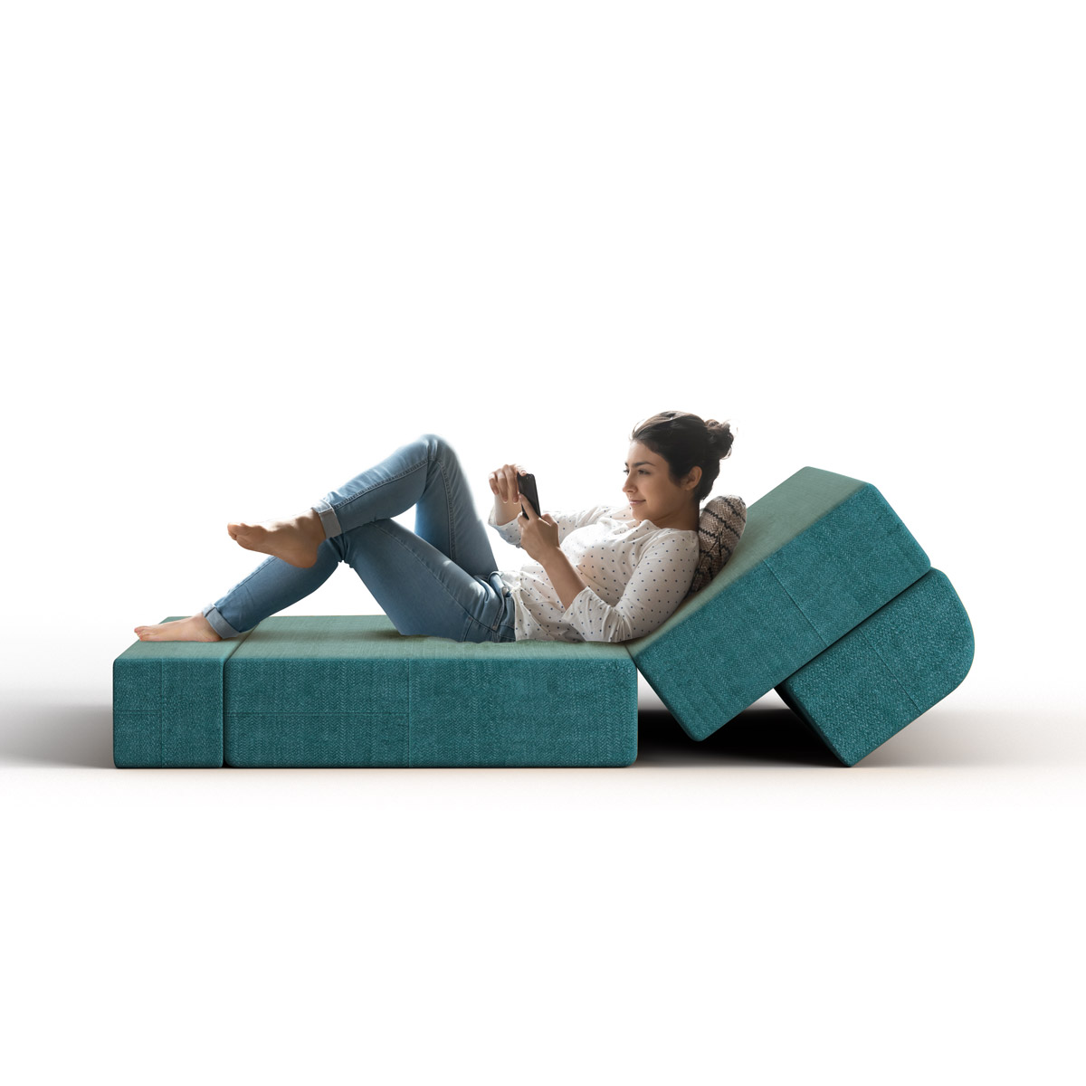 Picture of Regal Sofa Cum Bed (Semi Double) SCB-205-6-2-07 (Febric-2135)