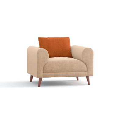 Picture of Regal Wooden Single Sofa-Tokyo SSC-368-3-1-20-FABRIC(2143+2142)