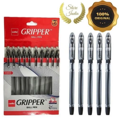 Buy Cello Gripper Ball Pen -Black 10 Pens Pack  Online 