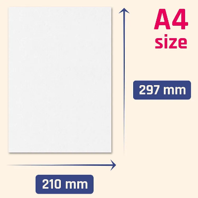 Picture of Premify 50 Pieces Blank White Cards, 300gsm 50 Sheets A4 Size Cardstock Premium Thick Paper Printer Arts Craft Cards