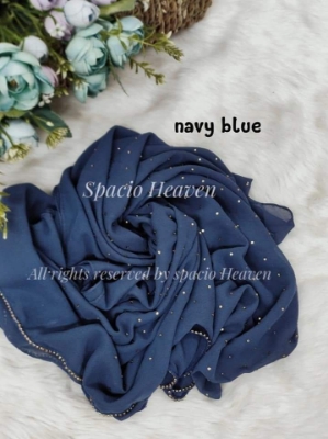 Picture of  স্টোন চেইন শিফন জর্জেট পার্টি হিজাব