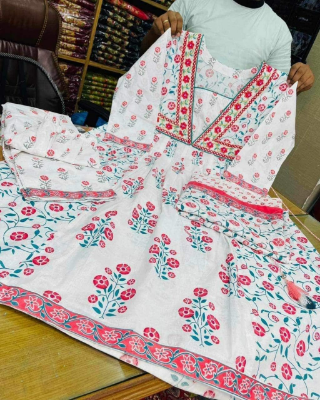 Picture of Women frock (3 pice ) Casual Dress Lady Solid Print Spring Summer multicolor Elegant Vestidos