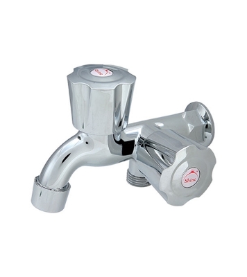 Picture of BIB Cock(CH)-Thread 2 IN 1 Wall Tap