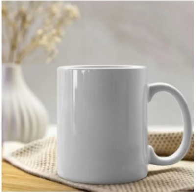 Buy Ceramic Rugged Usable Solid White Mug Online