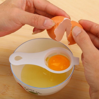 Picture of 1Pcs Plastic White Yolk Egg Separator Divider Kitchen Accessories Cooking Baking Tool Sifting Gadget Filter Holder Kitchen Tools