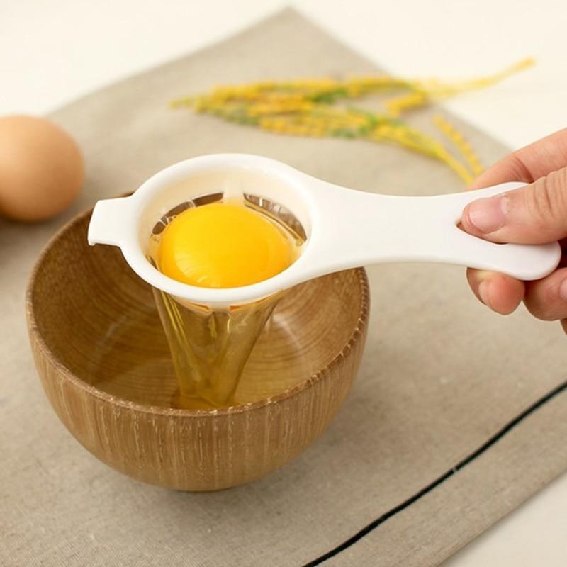 Picture of 1Pcs Plastic White Yolk Egg Separator Divider Kitchen Accessories Cooking Baking Tool Sifting Gadget Filter Holder Kitchen Tools